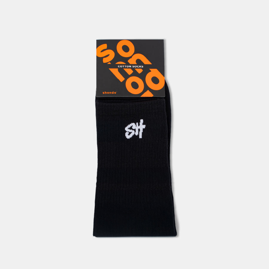 Vớ cổ cao logo SH màu đen phối trắng