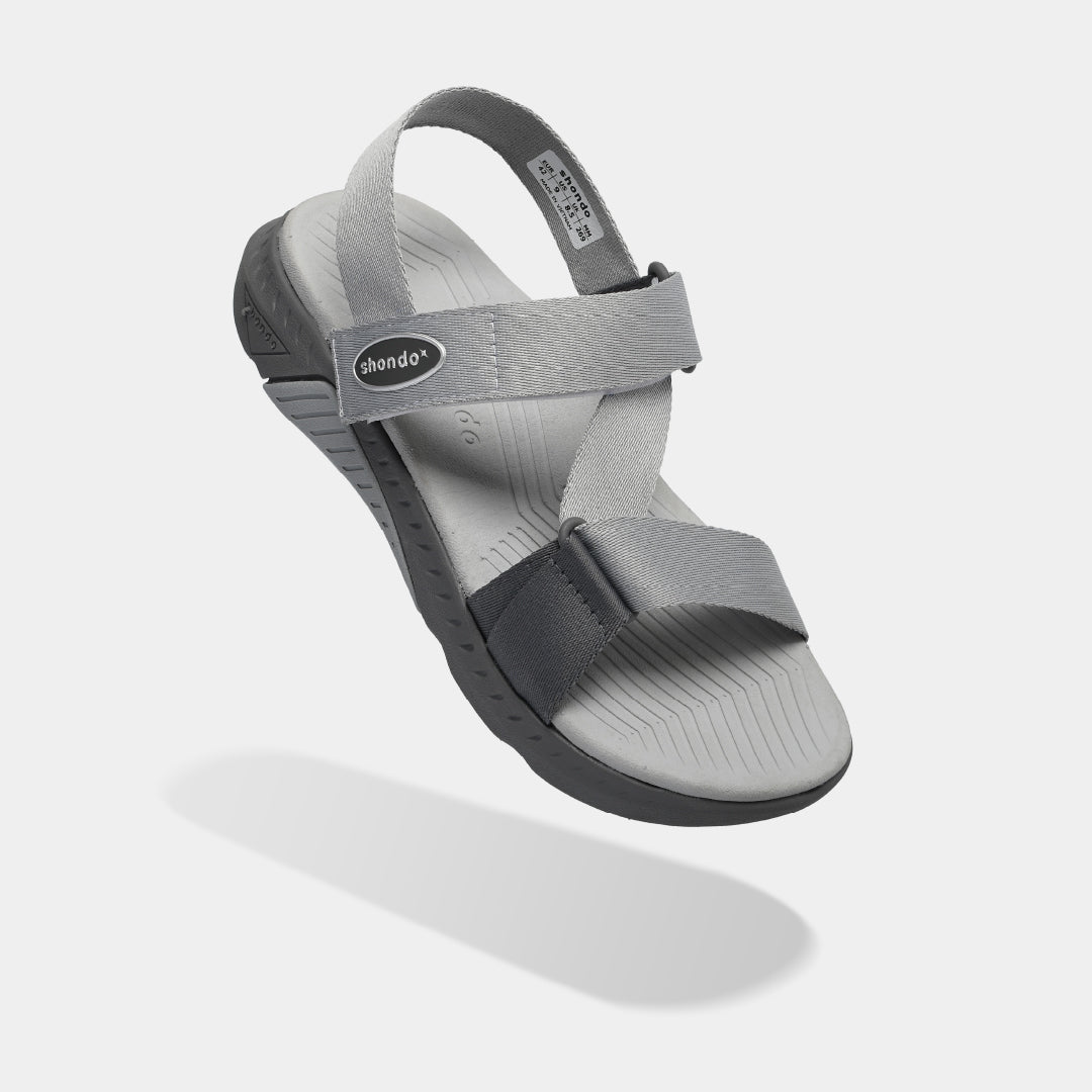 Sandal F7R nam nữ đi học quai chéo xám