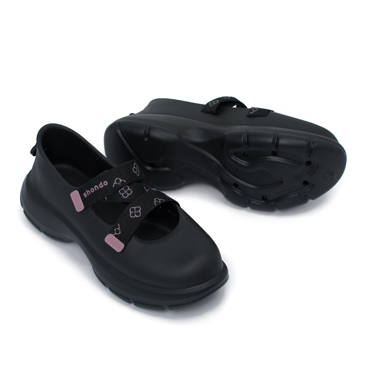 Giày Sneaker ballet Dreamie Limax hoa nữ đen