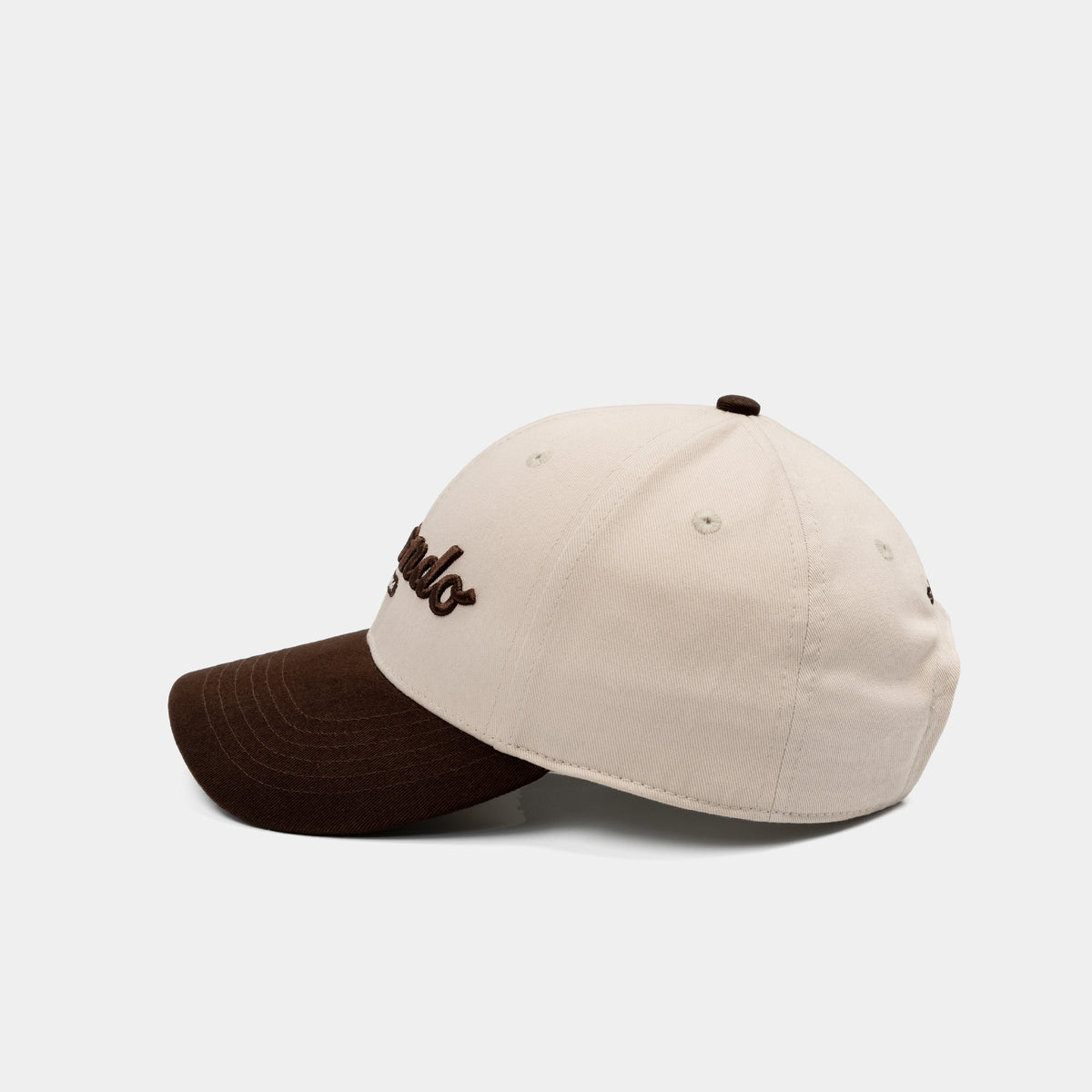 Nón lưỡi trai thêu logo Shondo be nâu