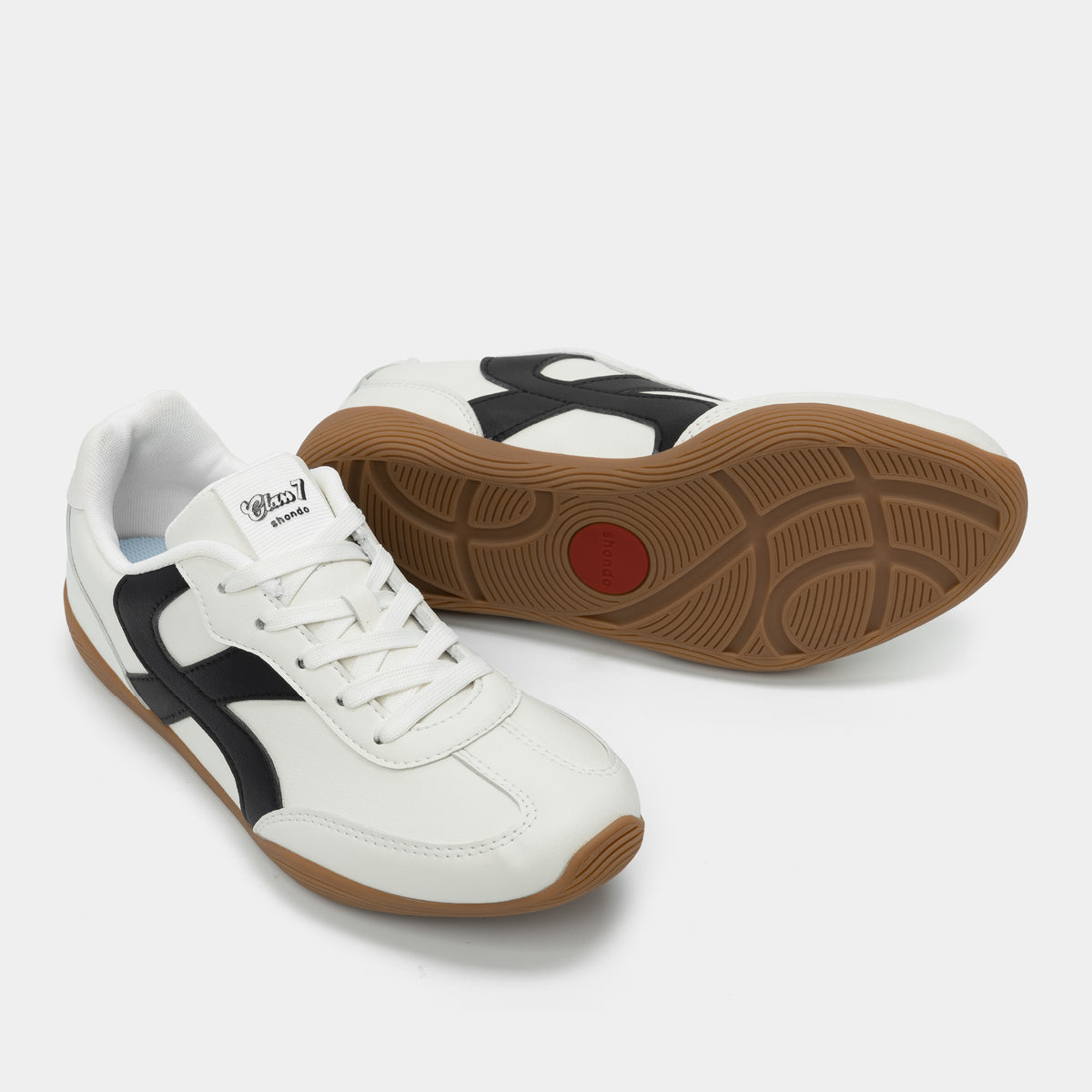 Giày Sneaker Shondo Class 7 Đế Thấp Unisex Màu Trắng