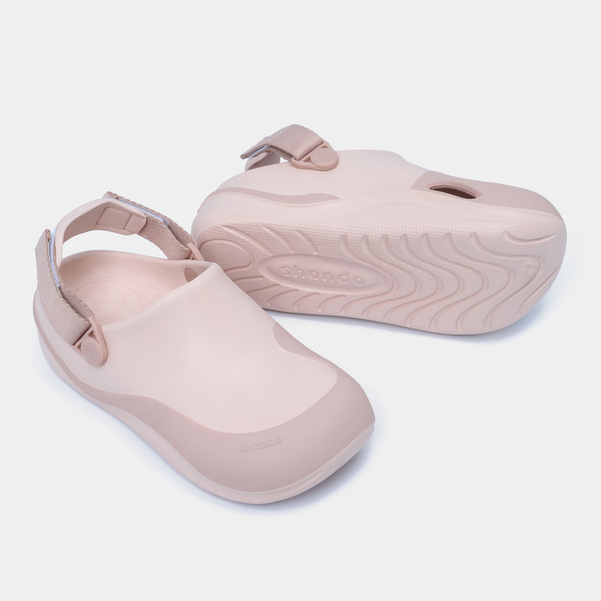 Giày Clog Suke Viền Đế Unisex Hồng