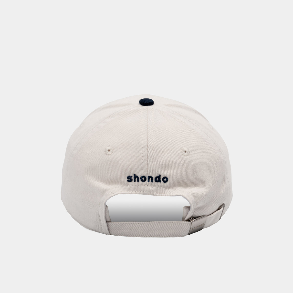 Nón lưỡi trai thêu logo Shondo trắng xanh