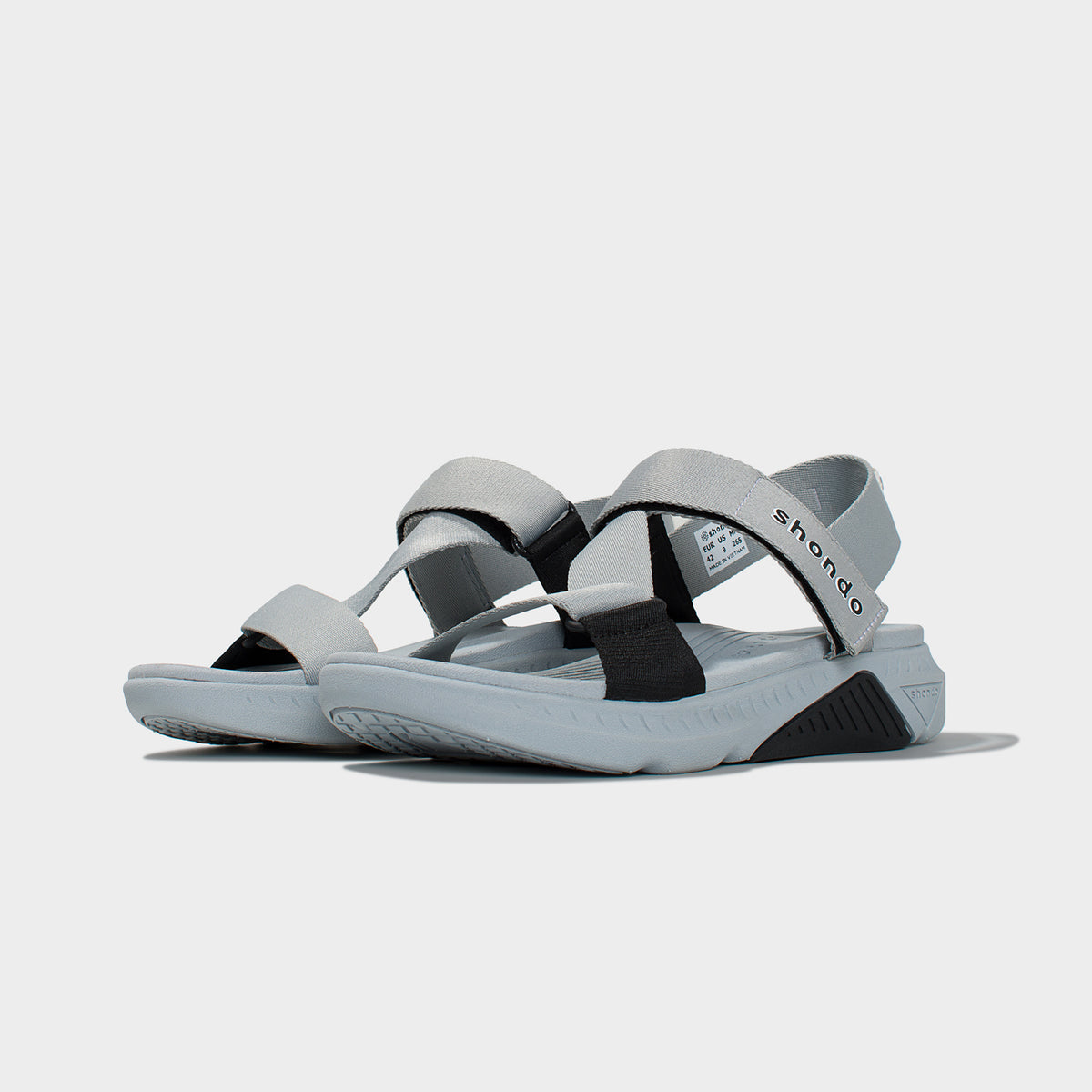 Sandals F7 racing xám phối đen