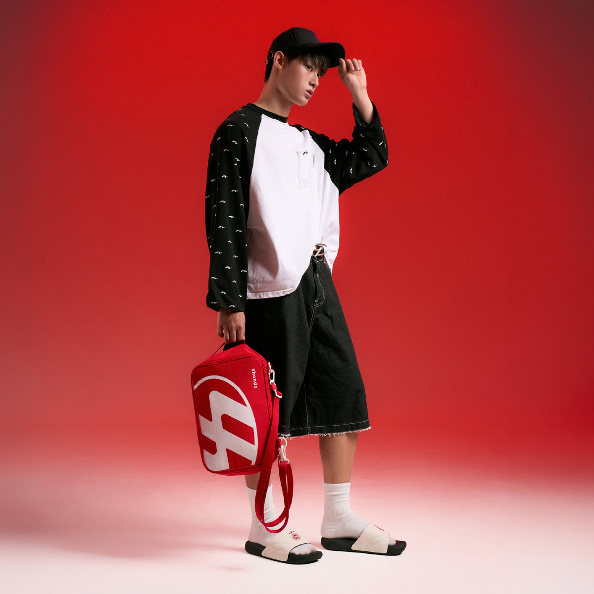 Dép Trendy 7 CHAMPION 26 nam trắng đen