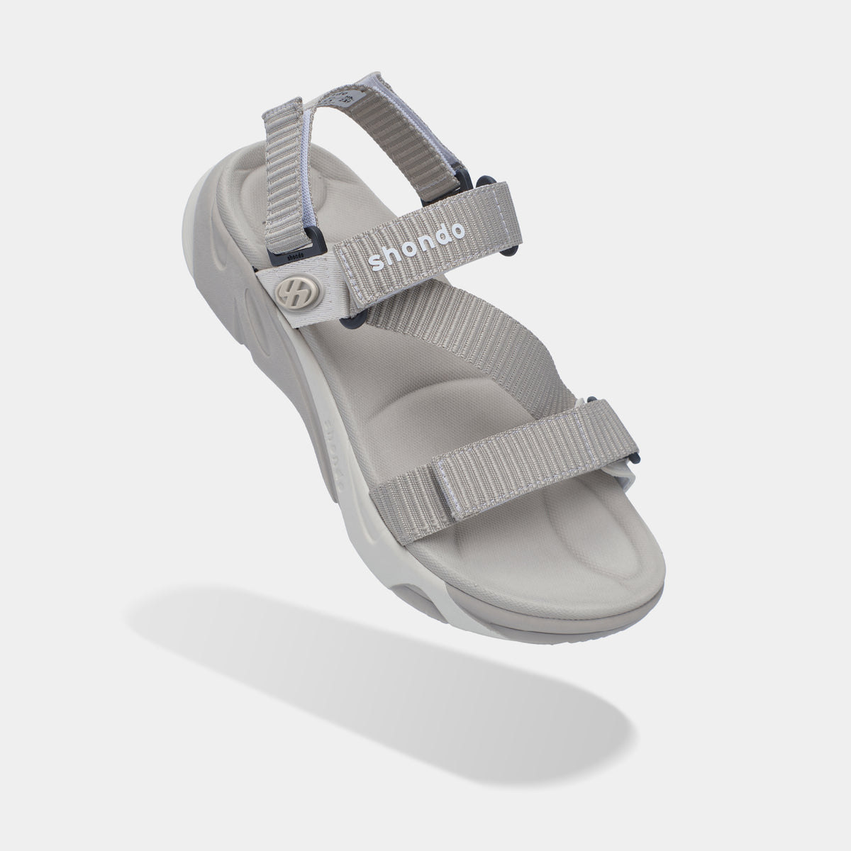 Sandal F8M quai chéo unisex nâu nhạt