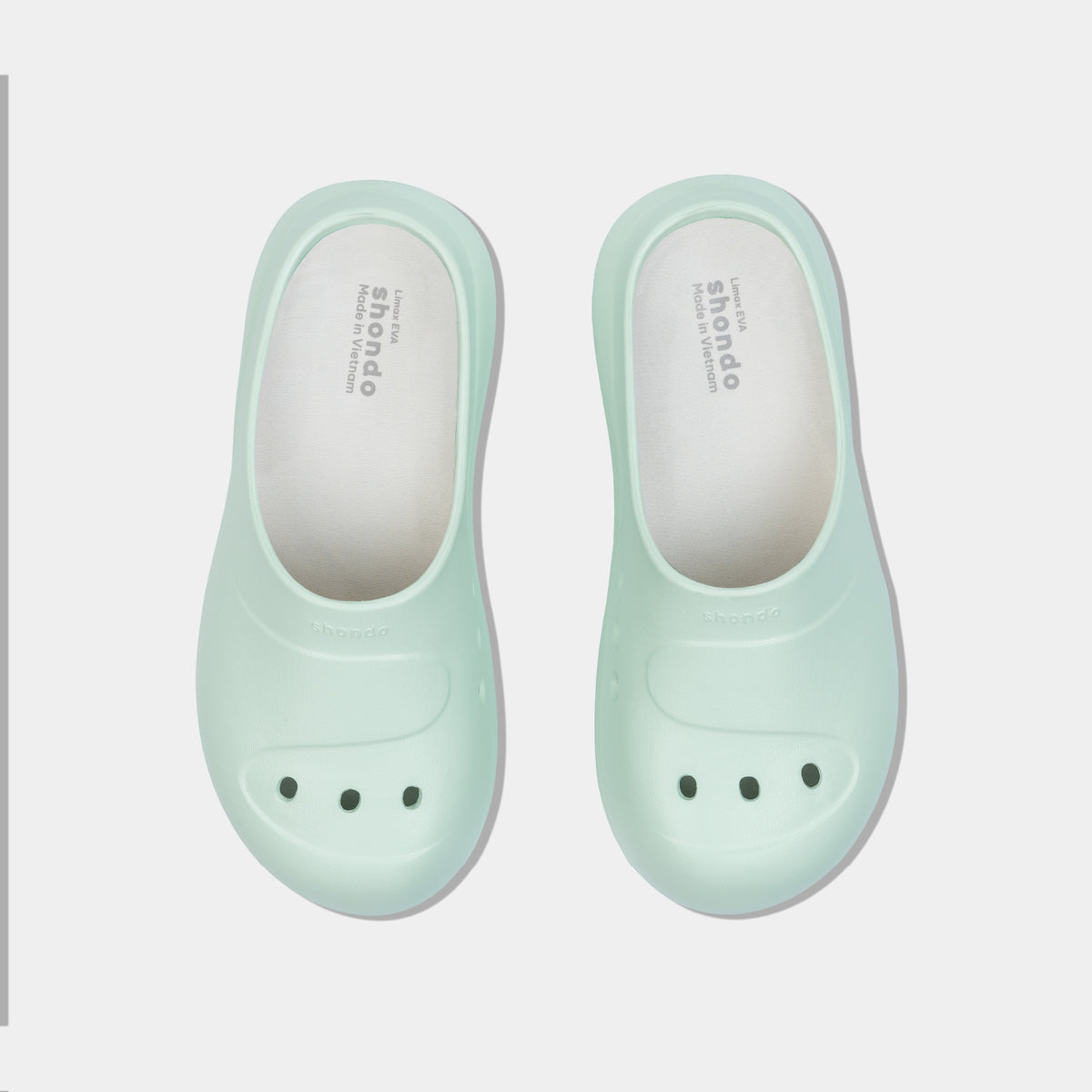 Clog MULE CHIC Limax đế cao nữ xanh mint