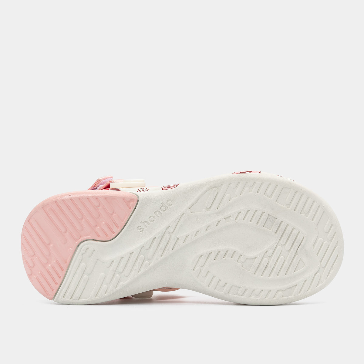 Sandal trẻ em Little 8 quai xoay hồng