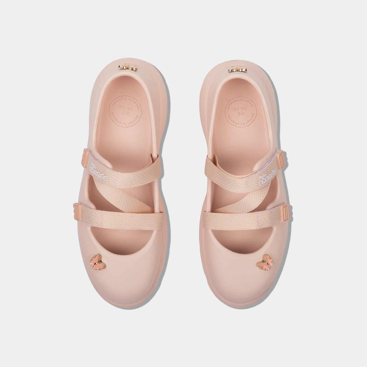 Giày ballet sneaker bé gái Little Dreamie hồng