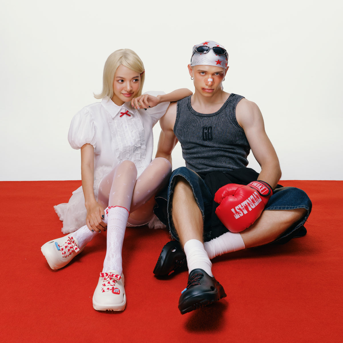 Giày Sneaker Shondo EZI Limax Nam Valentine Màu Đen