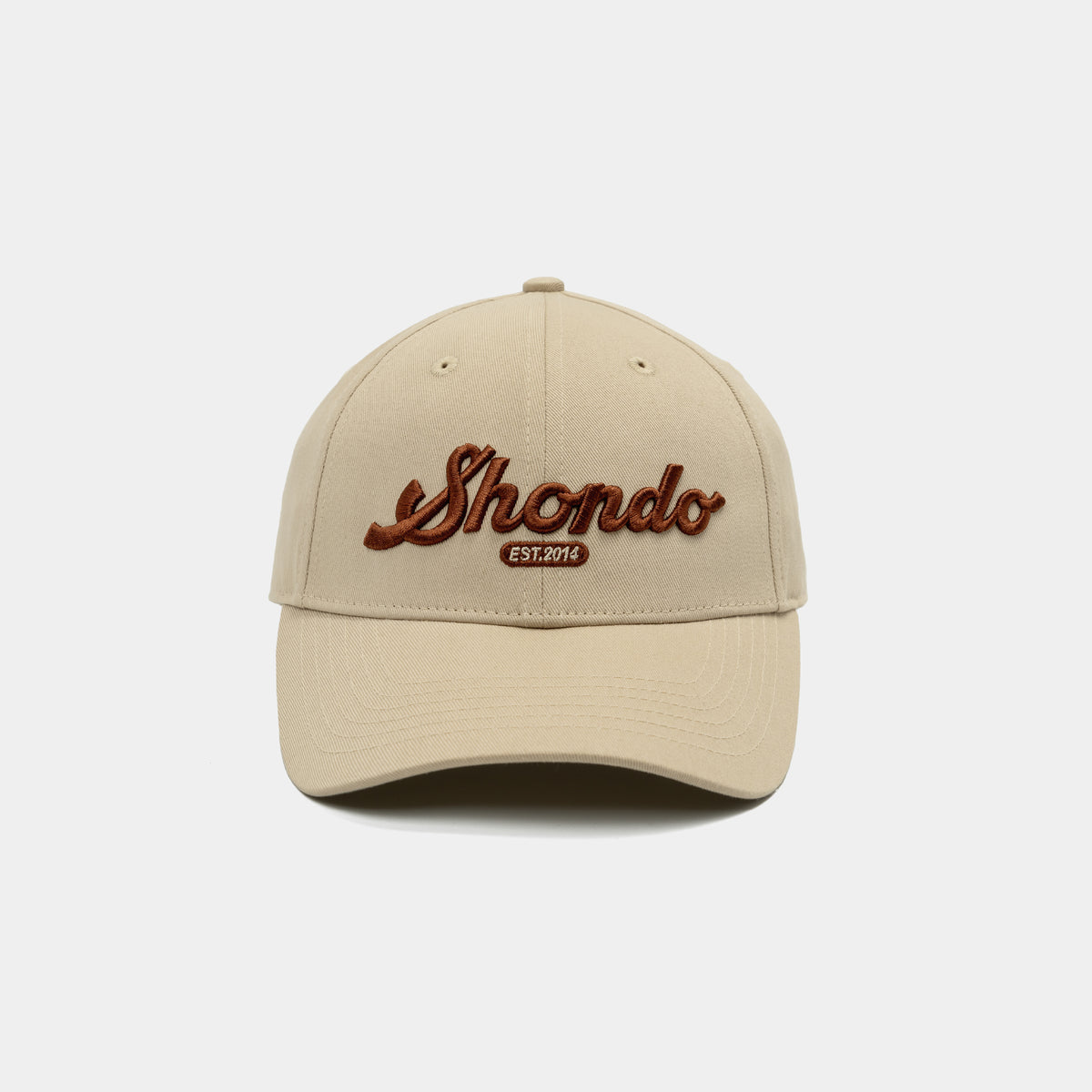 Nón lưỡi trai thêu logo Shondo be