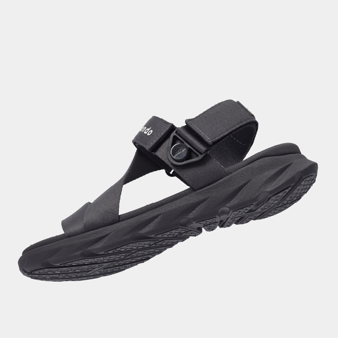 Sandal nam nữ F6S quai xoay xám đậm