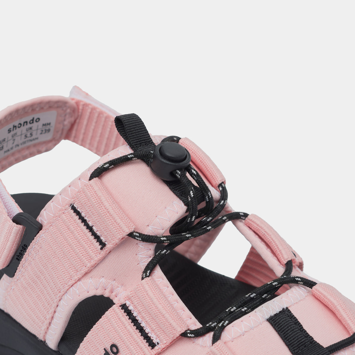 Giày Sandal F8B Hiking nữ hồng đen