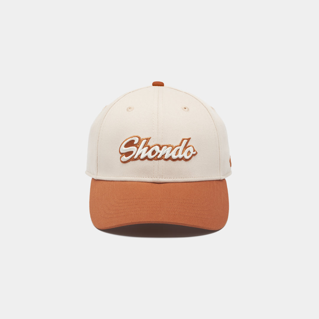 Nón lưỡi trai thêu logo Shondo nâu