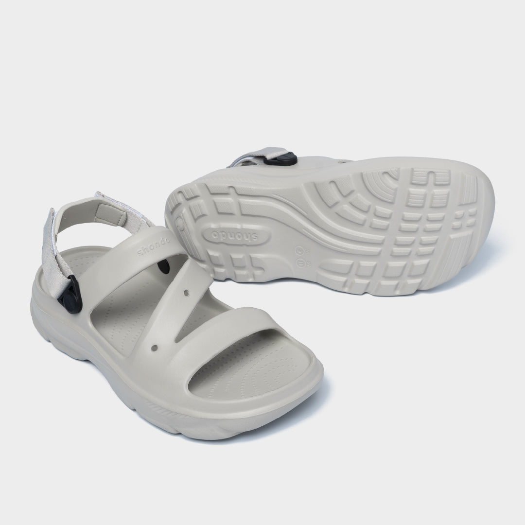 Sandal FX nhựa đúc đi mưa xám rêu