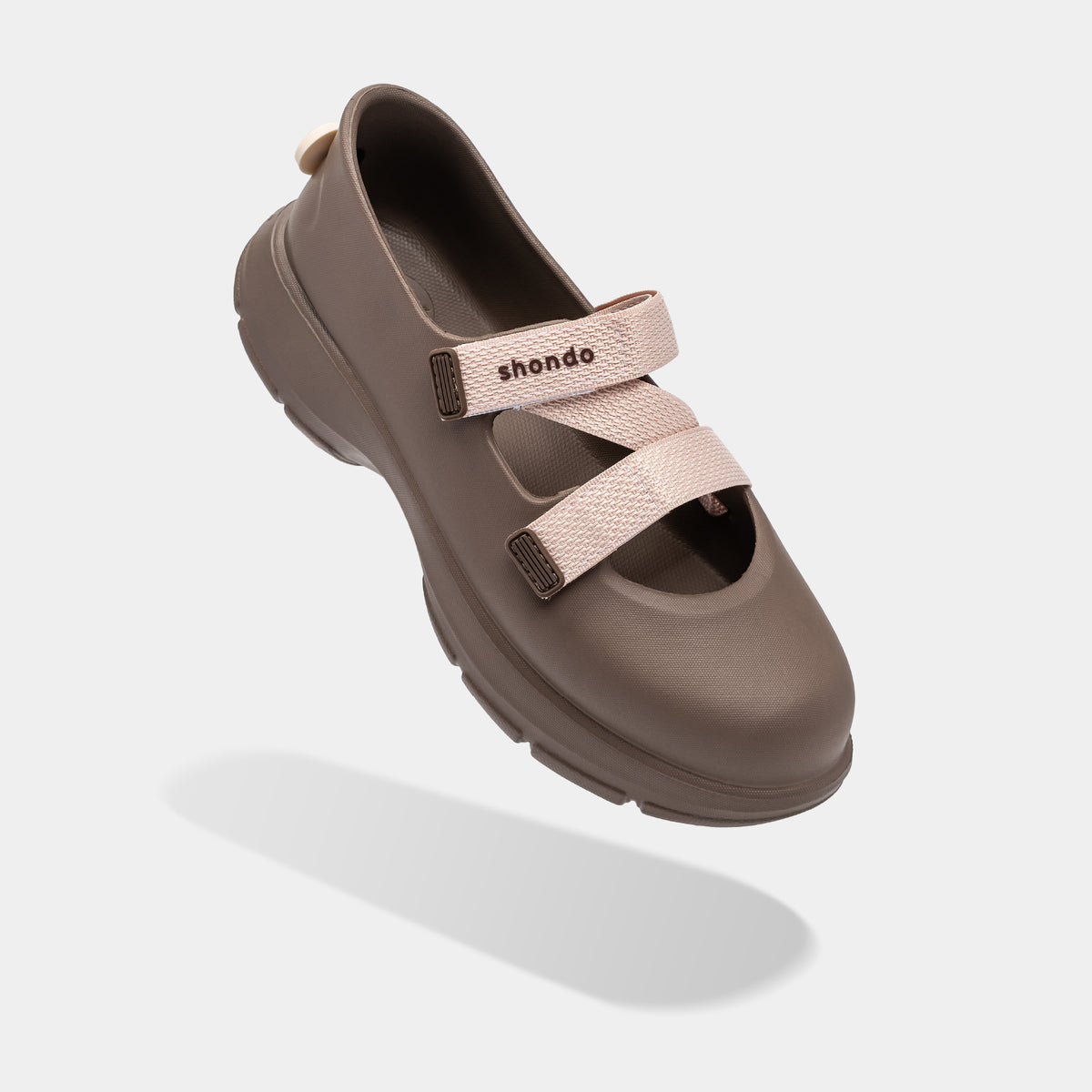 Giày Ballet Sneaker Nữ Shondo Dreamie Màu Nâu Hồng