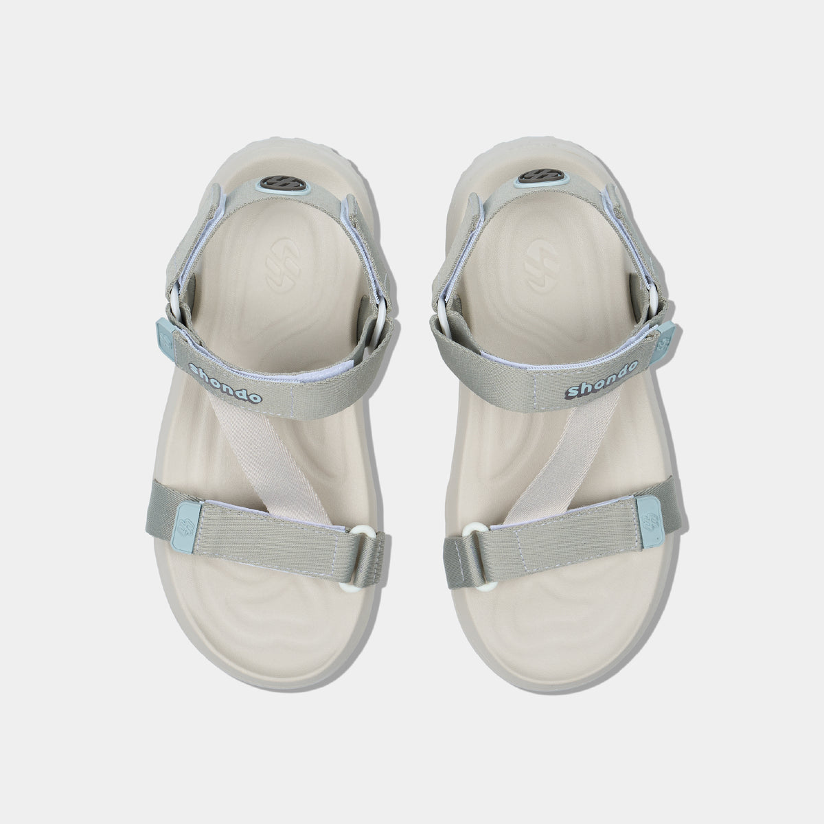 Sandal F11 Quai Chéo Unisex Xám Rêu