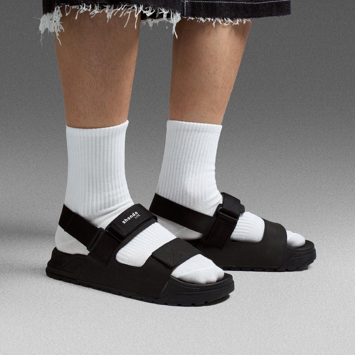 Sandal Platy 4 Lite quai ngang unisex đen