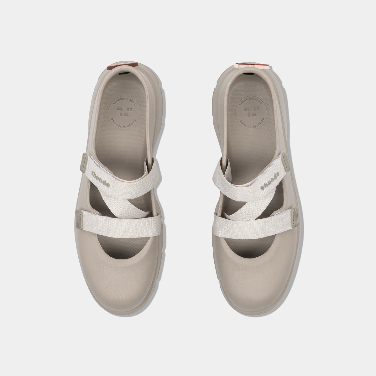 Giày Ballet Sneaker Nữ Shondo Dreamie Màu Nâu Nhạt