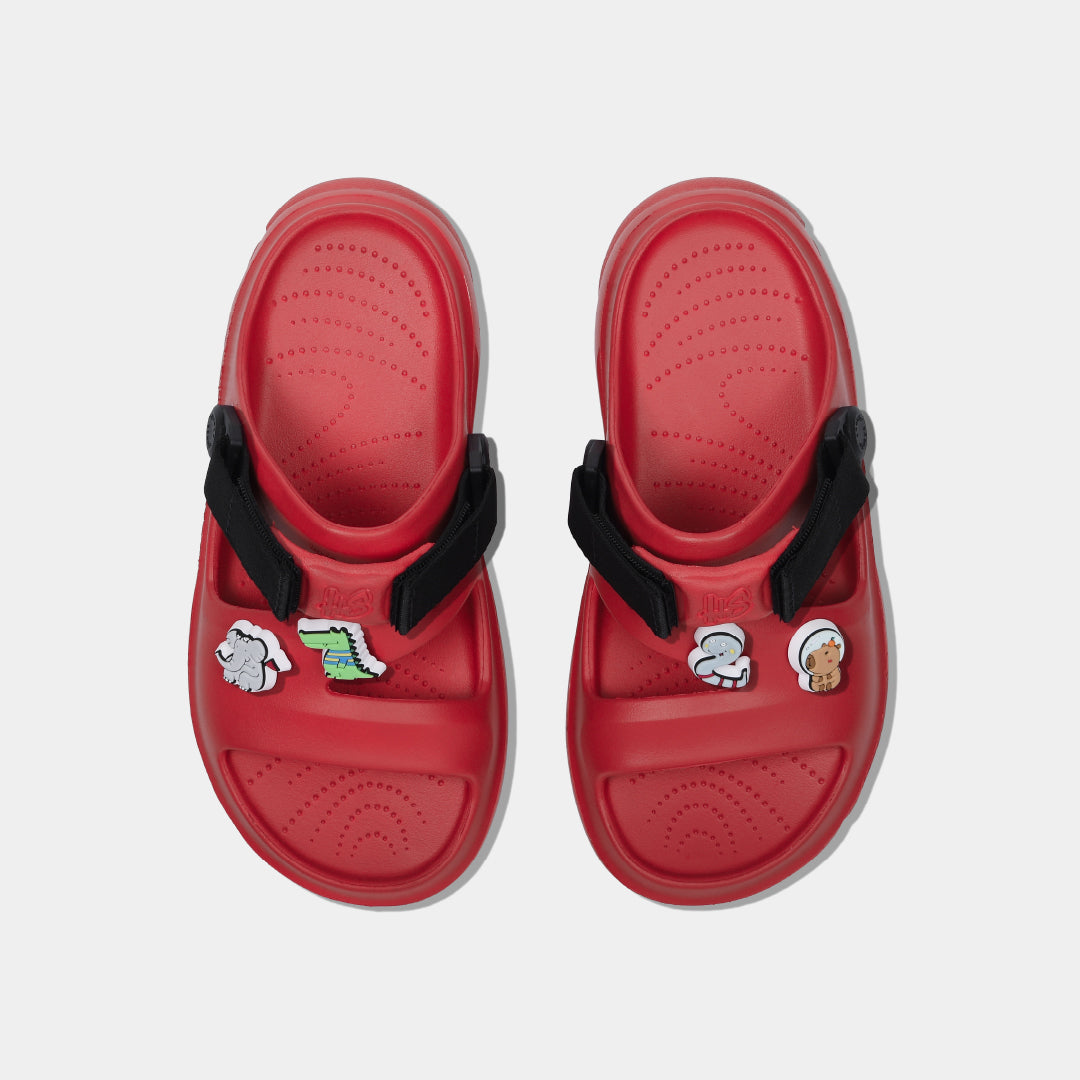 Sandal FX bé trai nhựa đúc đỏ