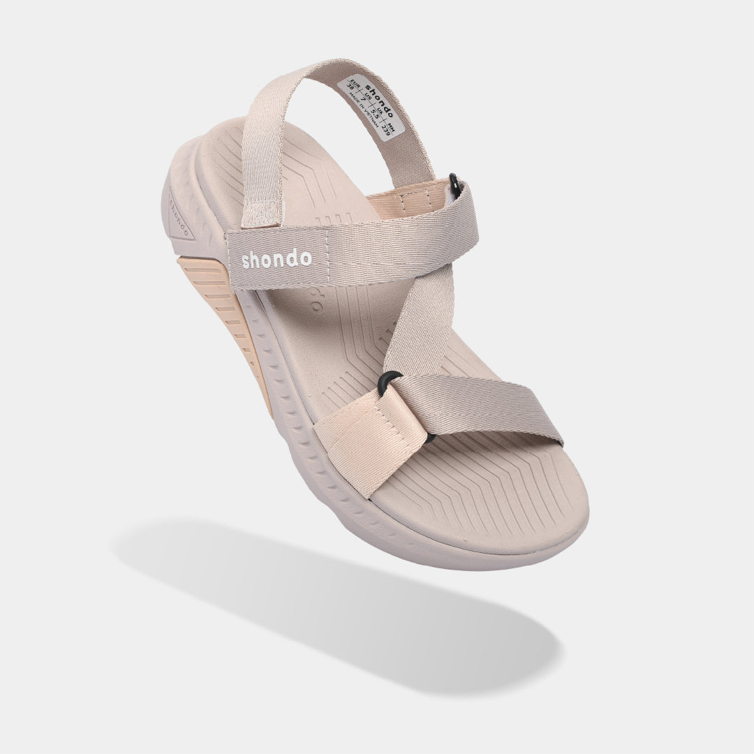 Sandal nữ F7R nâu hồng