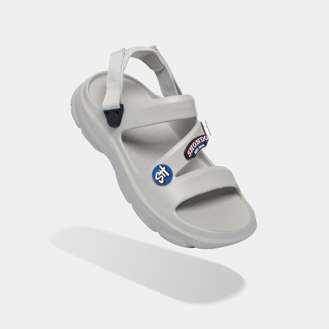 Sandal FX nhựa đúc đi mưa xám rêu
