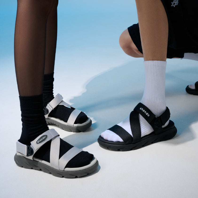 Sandal F6S quai xoay đen