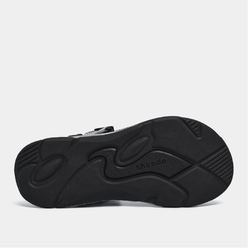 Sandal F8M thể thao nam nữ quai chéo đen