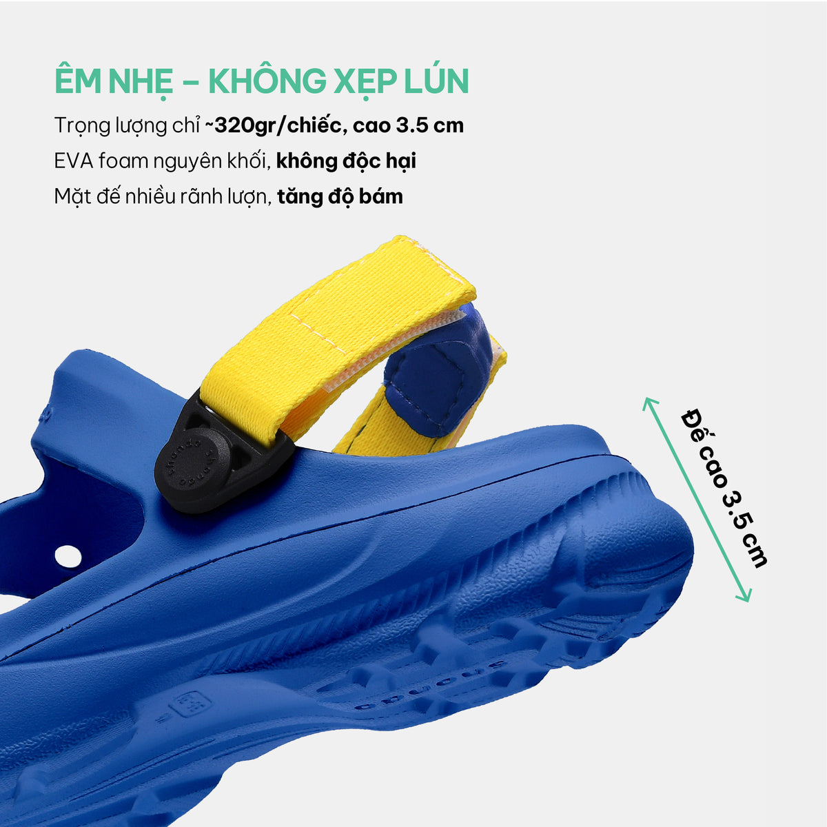 Sandal FX bé trai nhựa đúc xanh dương