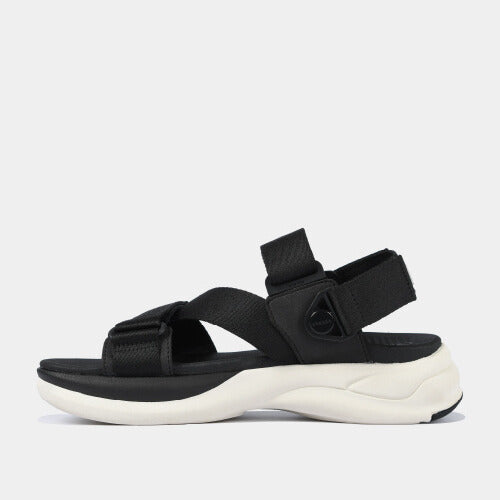 Sandal F8B quai xoay đen trắng