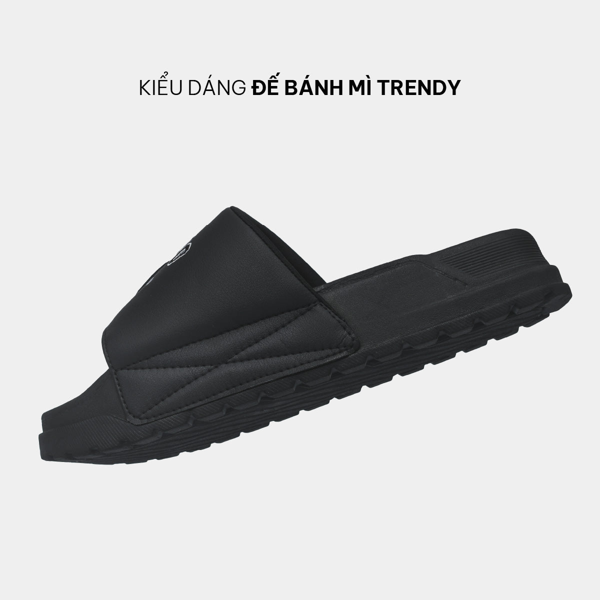 Dép bánh mì Trendy 4 số 10 đen