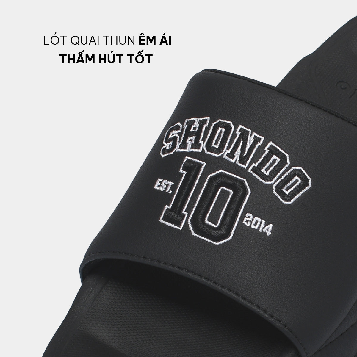 Dép bánh mì Trendy 4 số 10 đen